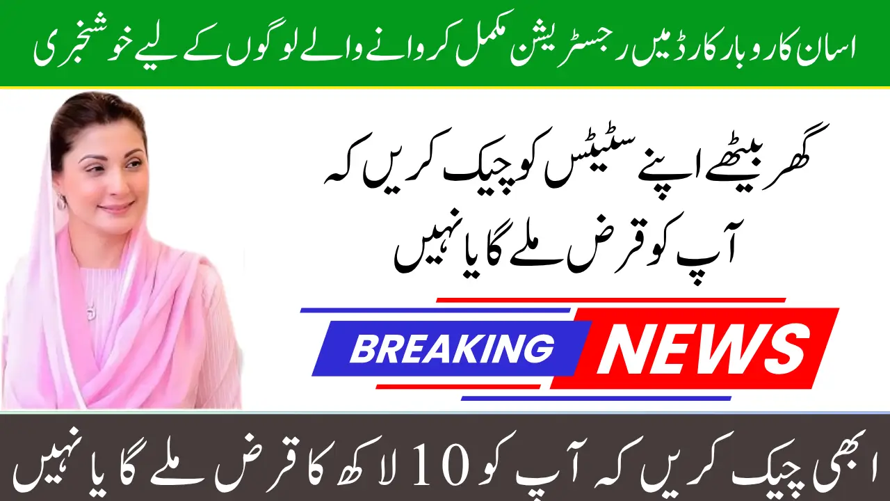 CM Punjab Asaan Karobar Card 2025 How to Check Your 1 Million Loan Status Online After Applying